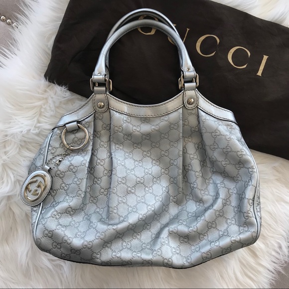 Gucci Handbags - Gucci Medium Sukey - Silver